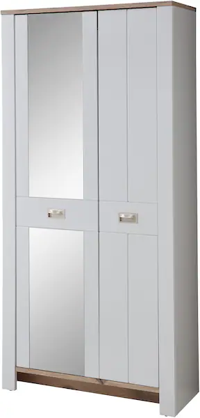 Innostyle Garderobenschrank DIJON (1-St) 2 türig, 9 Fächer, 5 Einlegeböden, günstig online kaufen