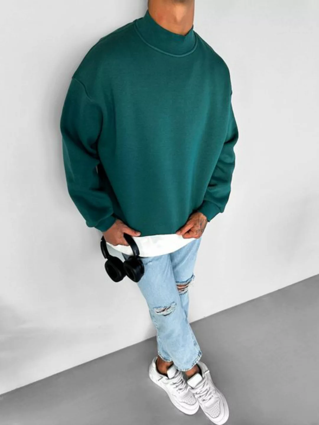 Abluka Sweatshirt BOXY OVERSIZED FLEECE SWEATSHIRT – DER INBEGRIFF VON LÄSS günstig online kaufen