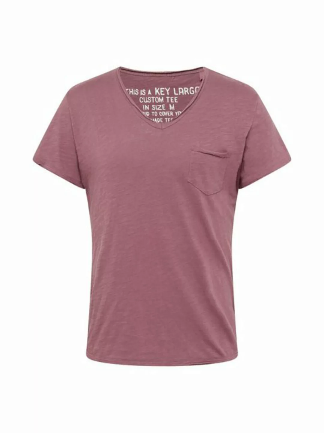 Key Largo T-Shirt Water vintage Look uni Basic MT00780 V-Ausschnitt unifarb günstig online kaufen