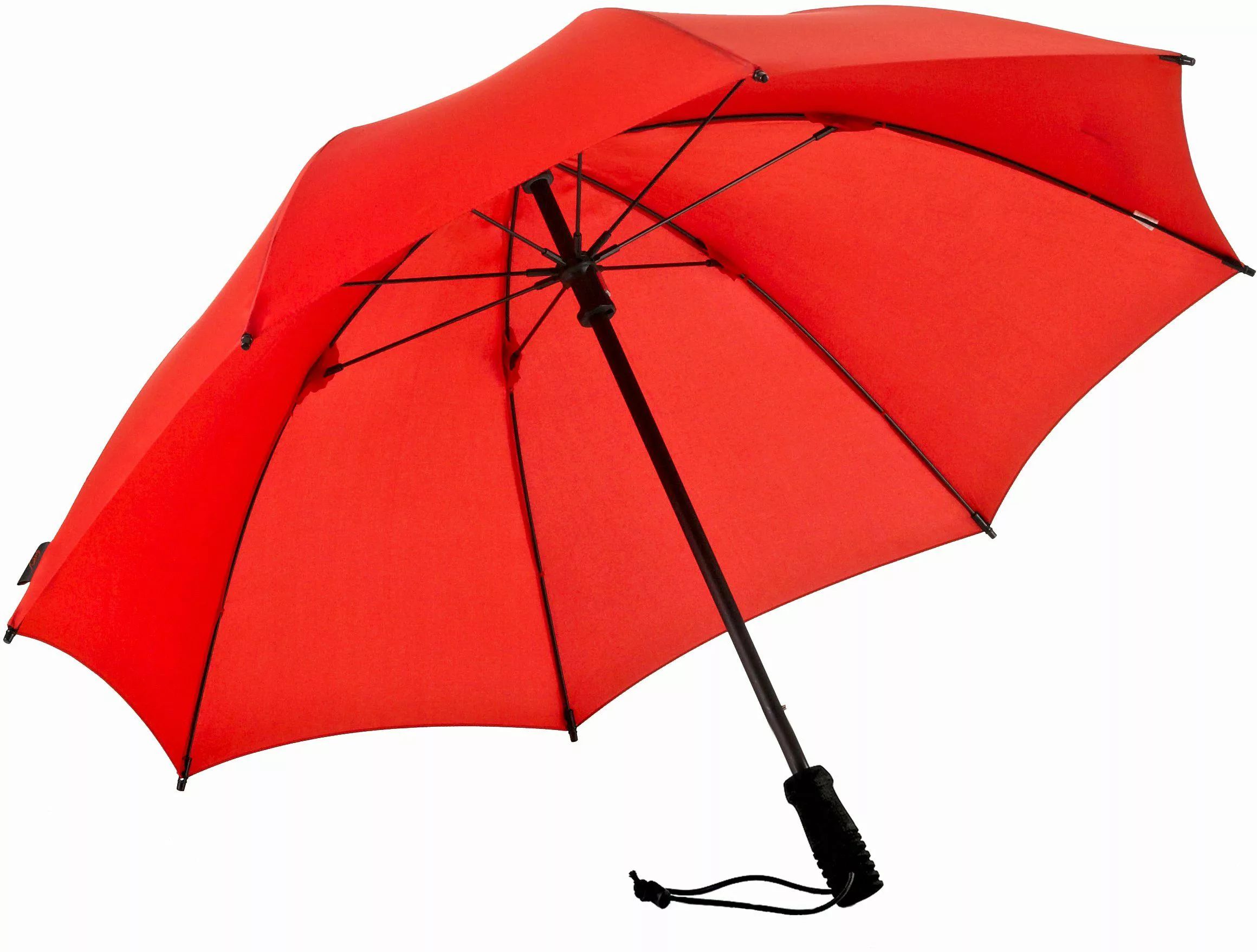 EuroSCHIRM® Stockregenschirm Swing handsfree, rot, verlängerbarer günstig online kaufen