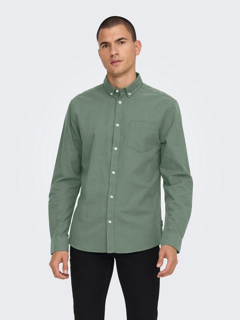 ONLY & SONS Langarmhemd ONSALVARO SLIM LS OXFORD SHIRT NOOS günstig online kaufen