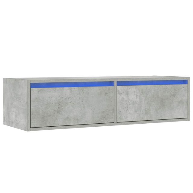 vidaXL TV-Schrank TV-Schrank mit LED-Leuchten Betongrau 100x35,5x25 cm (1-S günstig online kaufen