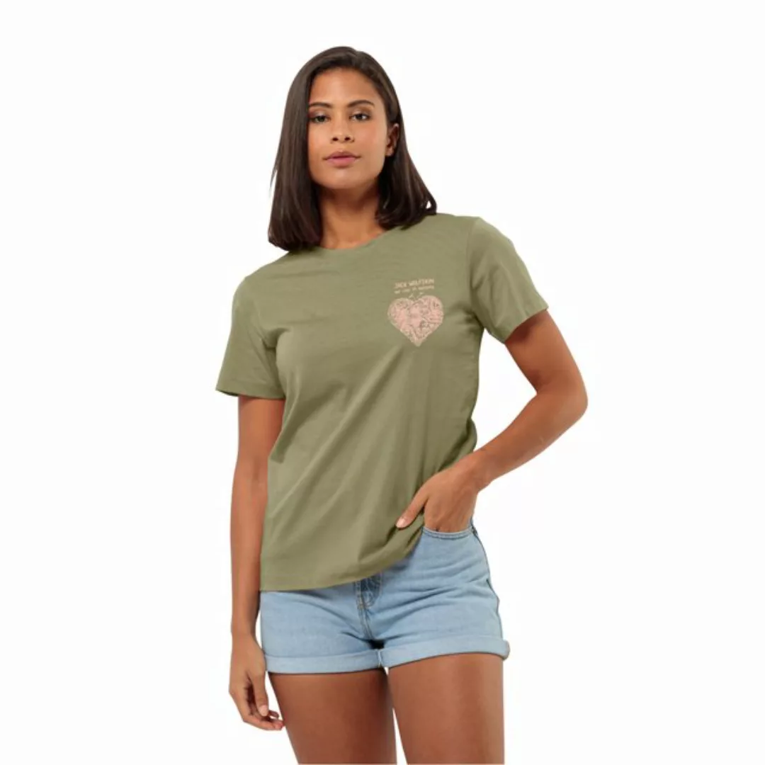 Jack Wolfskin T-Shirt "DISCOVER HEART T W", klassisches Grafik-T-Shirt aus günstig online kaufen