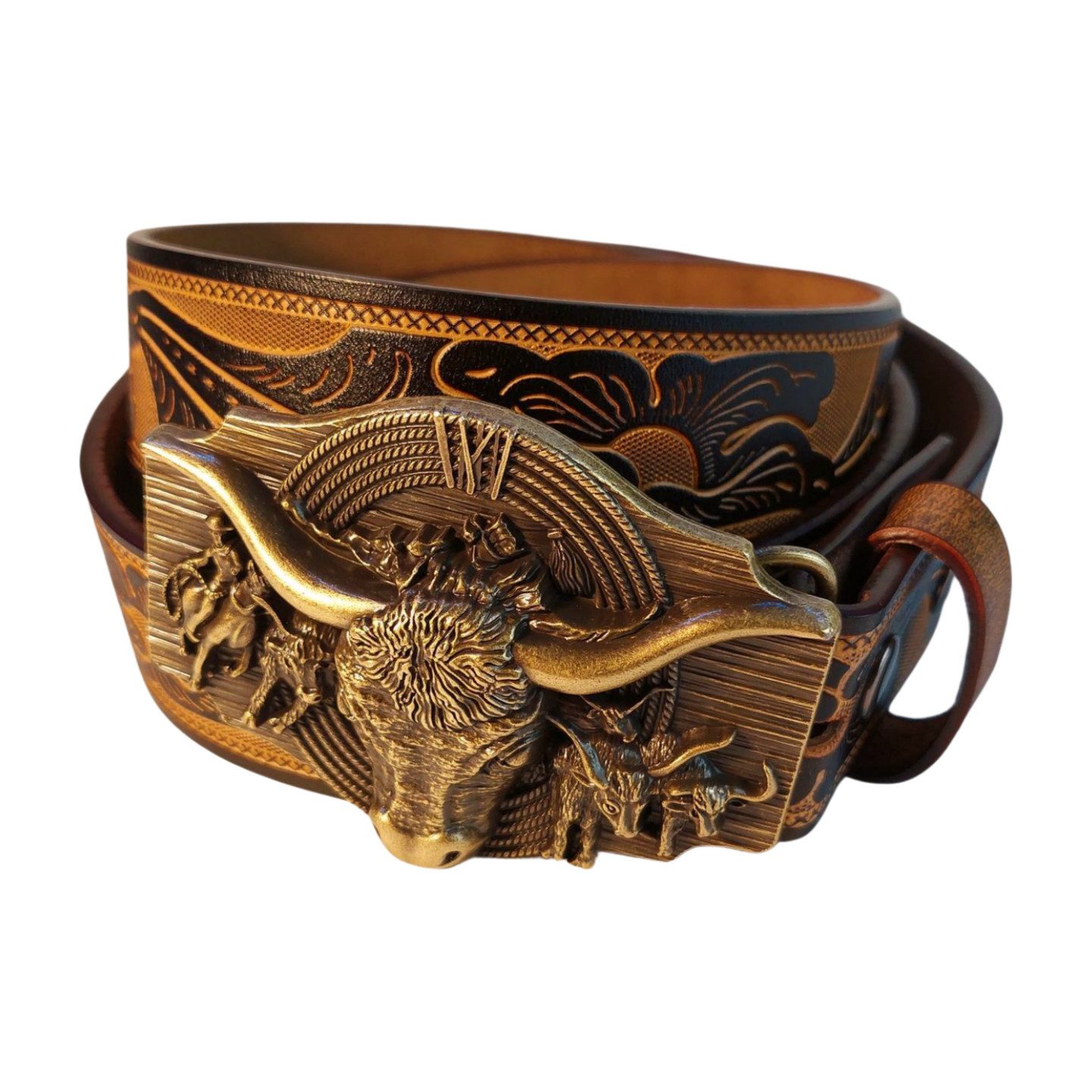 Ware aus aller Welt Ledergürtel Wild günstig online kaufen