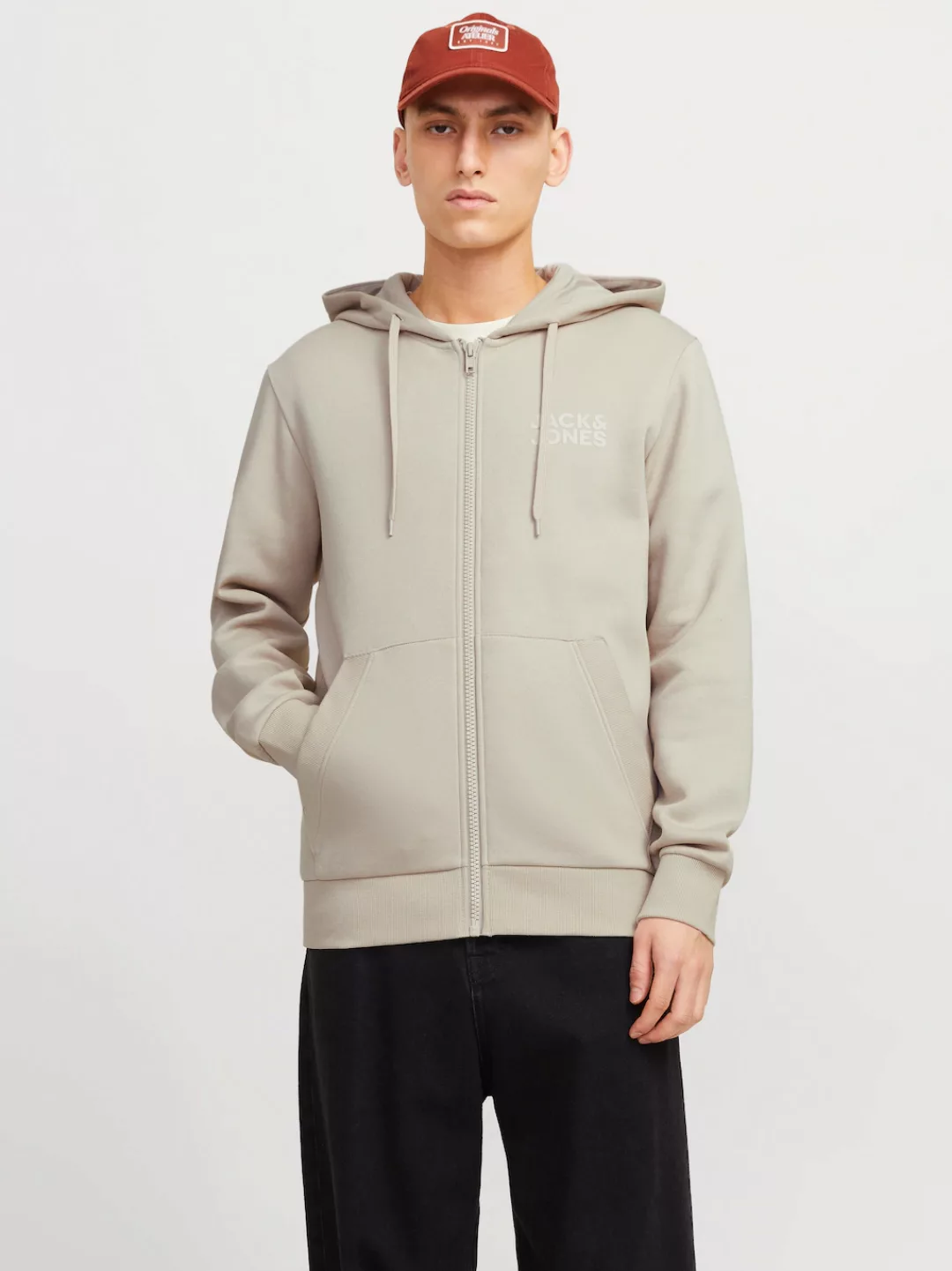 Jack & Jones Kapuzensweatjacke "JJECORP LOGO SWEAT ZIP HOOD" günstig online kaufen