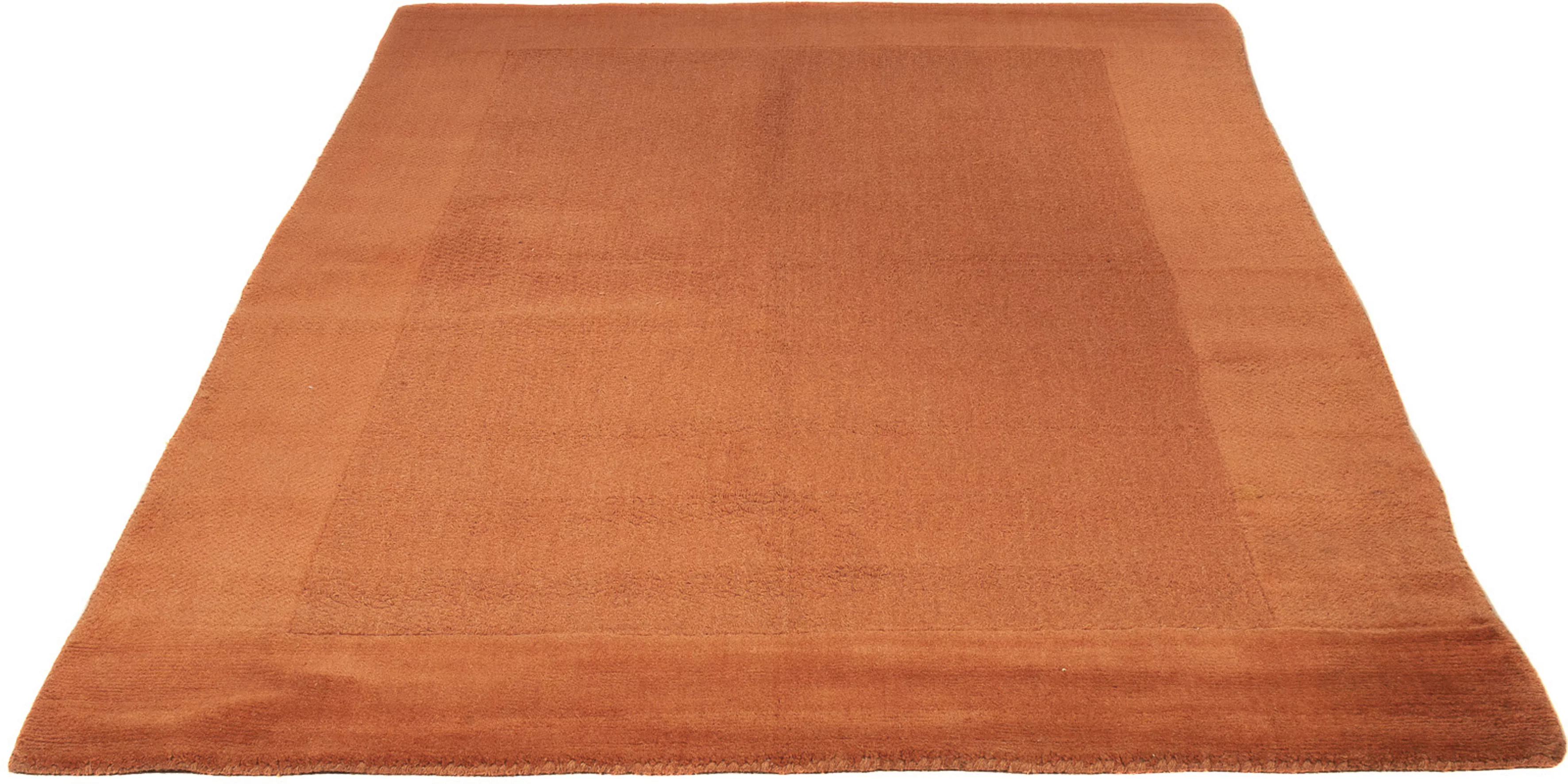 morgenland Wollteppich »Gabbeh - Indus - 200 x 150 cm - rost«, rechteckig, günstig online kaufen