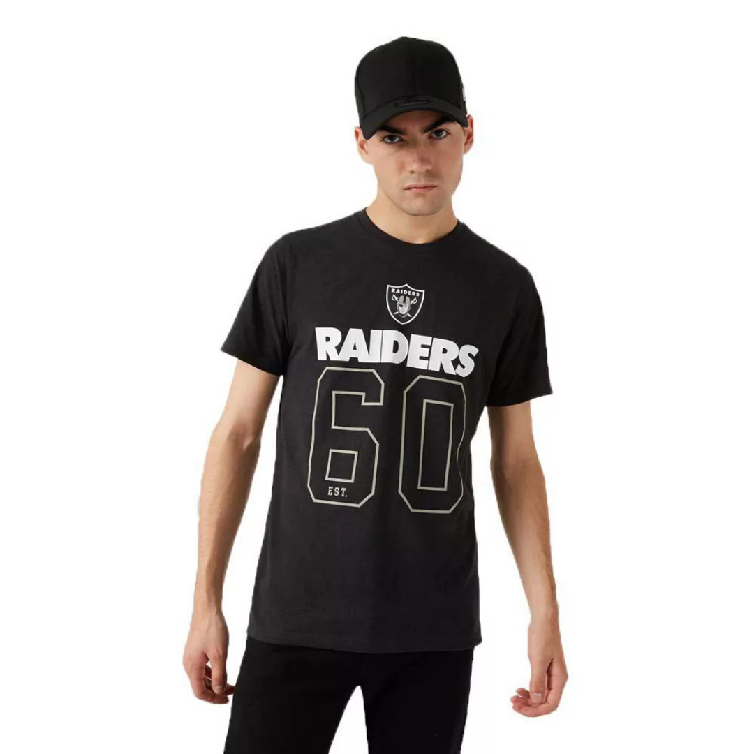 New Era Nfl On Field Graphic Las Vegas Raiders Kurzärmeliges T-shirt L Grey günstig online kaufen