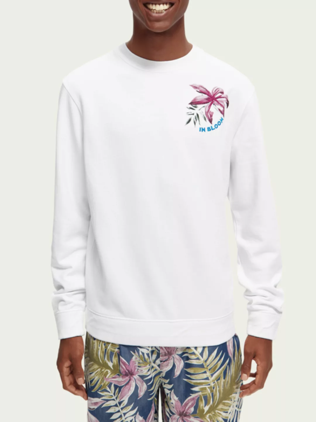 Scotch & Soda Sweatshirt aus Bio-Baumwolle mit Artwork günstig online kaufen