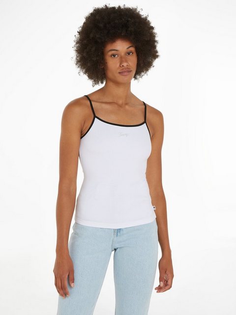 Tommy Jeans Spaghettitop "TJW SLIM SCRIPT BINDING TOP", mit Tommy Jeans Log günstig online kaufen