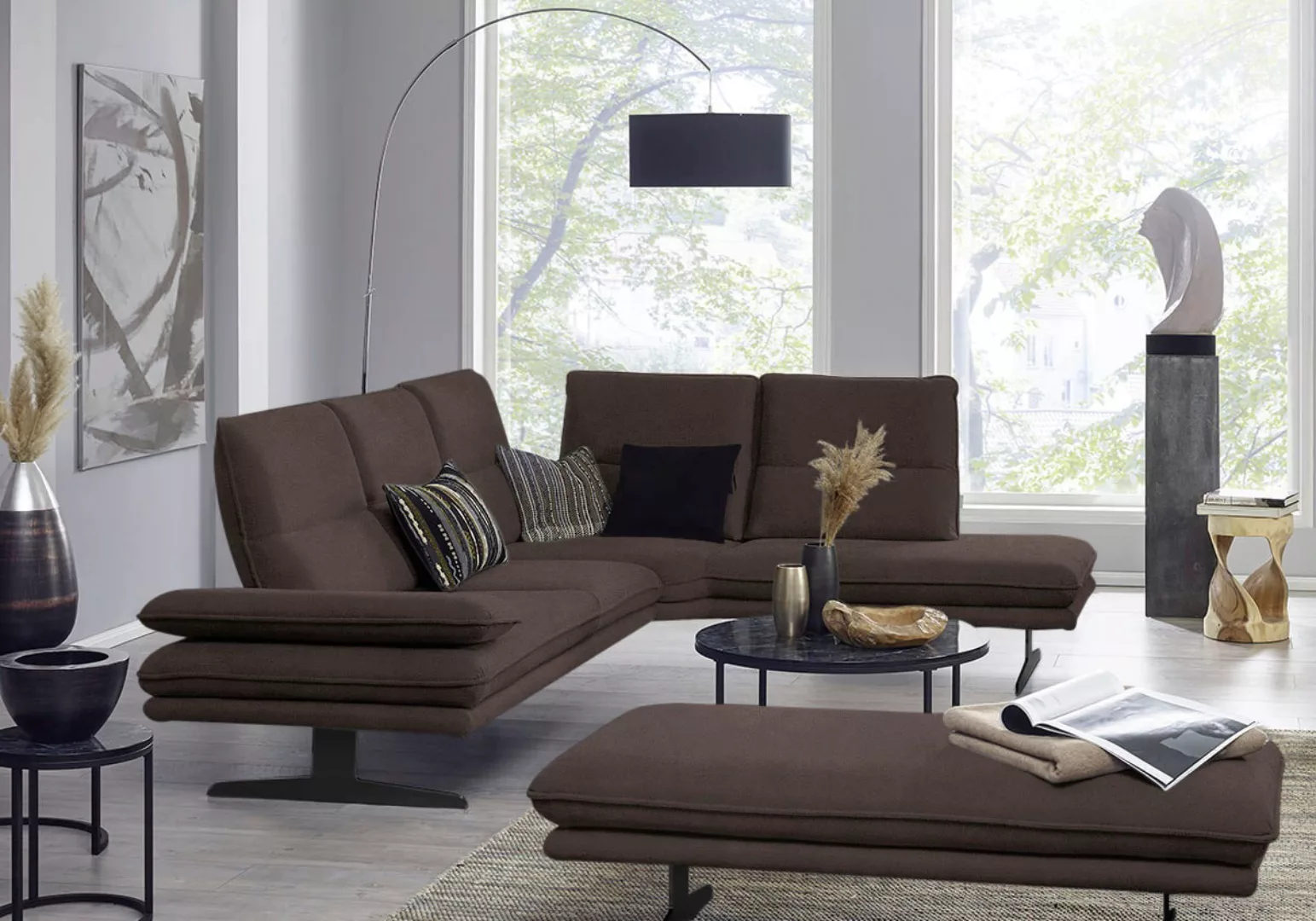 W.SCHILLIG Ecksofa "broadway, Designsofa, toller Sitzkomfort, zeitlos, eleg günstig online kaufen