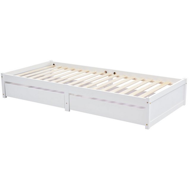 BBWL Massivholzbett Kinderbett Massivholzbett 90X200 mit 2 Schubladen und L günstig online kaufen