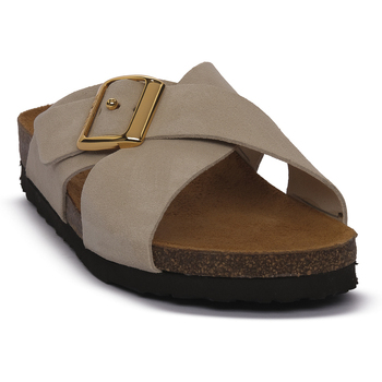 Frau  Pantoffeln VELOUR CAPPUCCINO günstig online kaufen