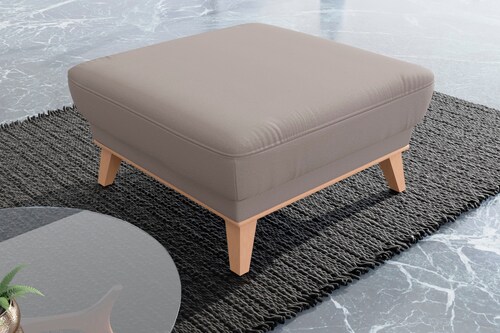 sit&more Polsterhocker "Lavida", Mit elegantem Holzrahmen günstig online kaufen
