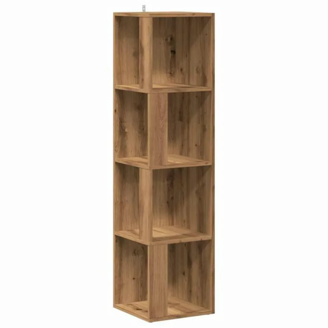 vidaXL Fächerschrank Eckregal Artisan-Eiche 33x33x132 cm Holzwerkstoff (1-S günstig online kaufen