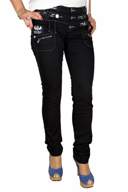 Cipo & Baxx Straight-Jeans Jeans Hose im außergewönlichem Design Jeans mit günstig online kaufen