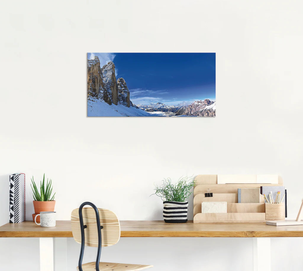 Artland Wandbild »Drei Zinnen Umrundung in den Dolomiten«, Himmel, (1 St.), günstig online kaufen