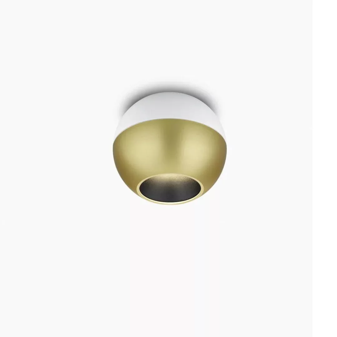 LED Deckenstrahler Eto in Gold und Weiß 8W 650lm günstig online kaufen