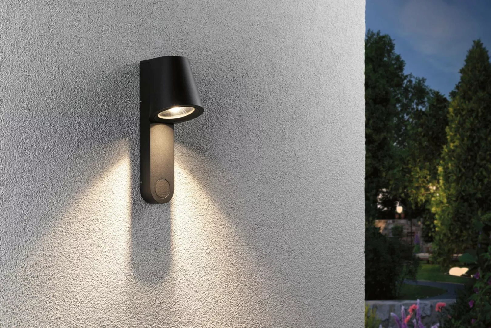 Paulmann LED-Außenwandleuchte Caissa, Aluminium, Sensor günstig online kaufen