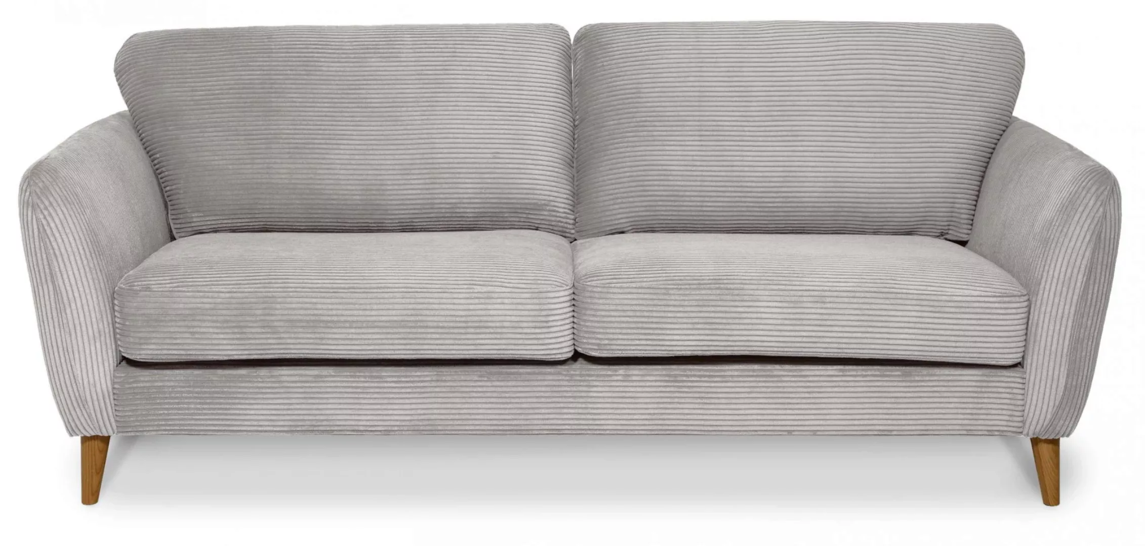 Home affaire 3-Sitzer "MARSEILLE 3er Sofa 206 cm, Cord, Flachgewebe, Strukt günstig online kaufen