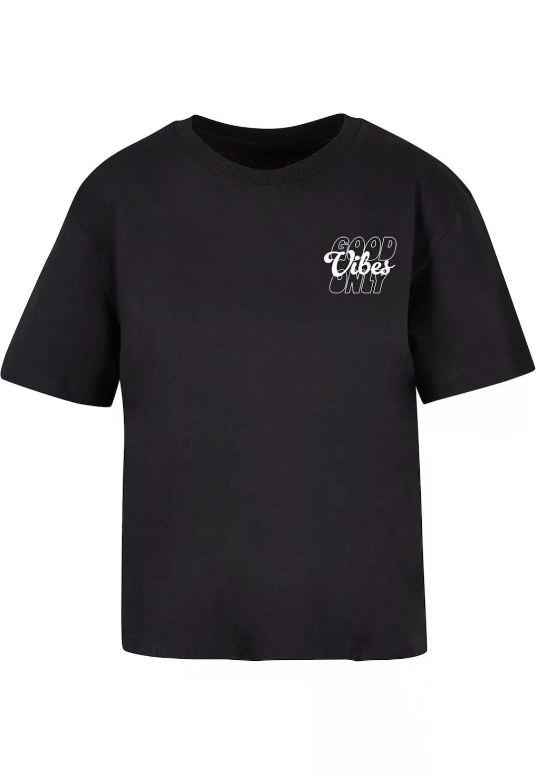 Miss Tee T-Shirt "Miss Tee Good Vibes Wording Tee", (1 tlg.) günstig online kaufen
