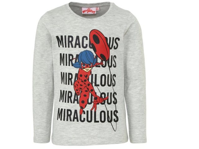 Miraculous - Ladybug Langarmshirt Miraculous Ladybug Langarmshirt grau günstig online kaufen