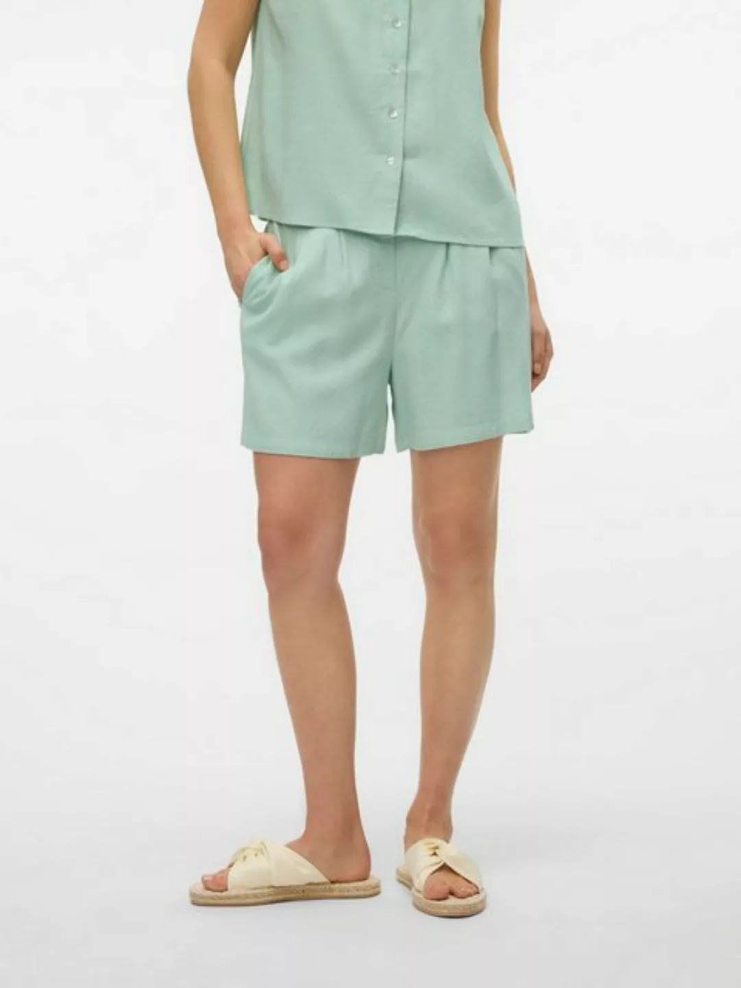 Vero Moda Shorts VMJESMILO HW SHORTS WVN GA NOOS mit Leinen günstig online kaufen