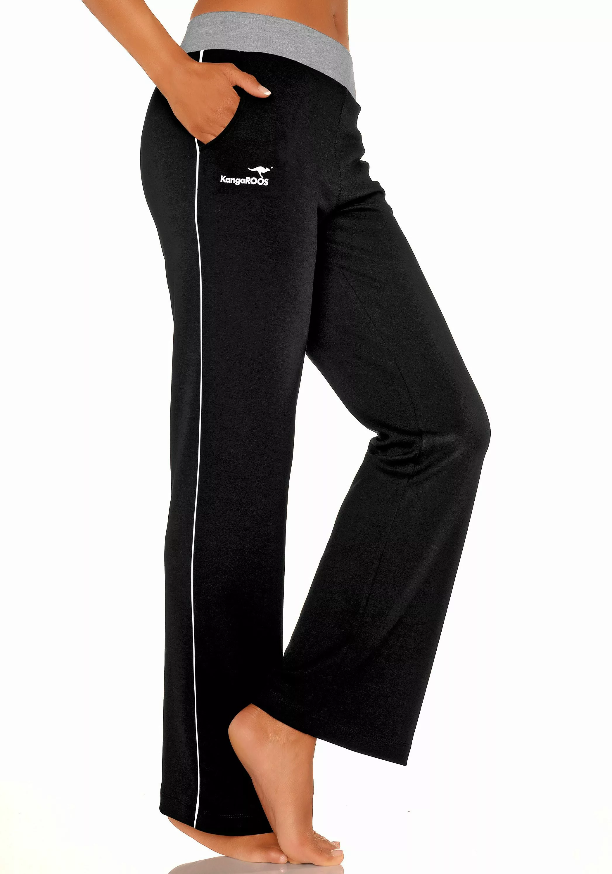 KangaROOS Relaxhose mit breitem Bund, Loungewear, Loungeanzug günstig online kaufen