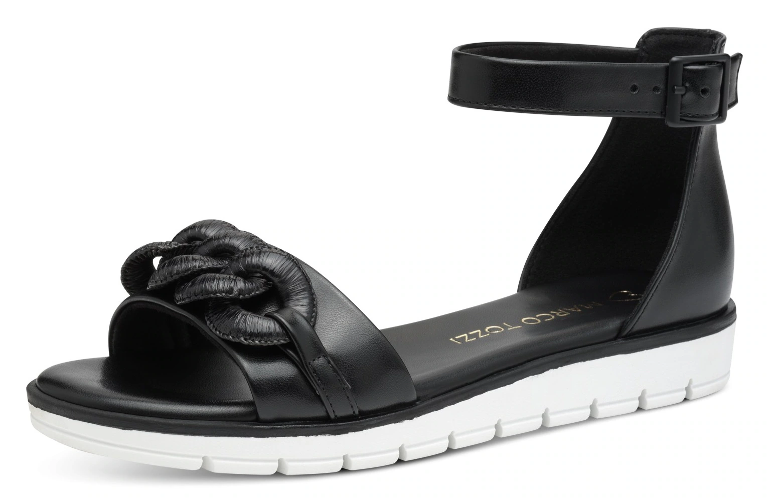 MARCO TOZZI Riemchensandale, Keilabsatz, Sommerschuh, Sandalette, mit Zierk günstig online kaufen
