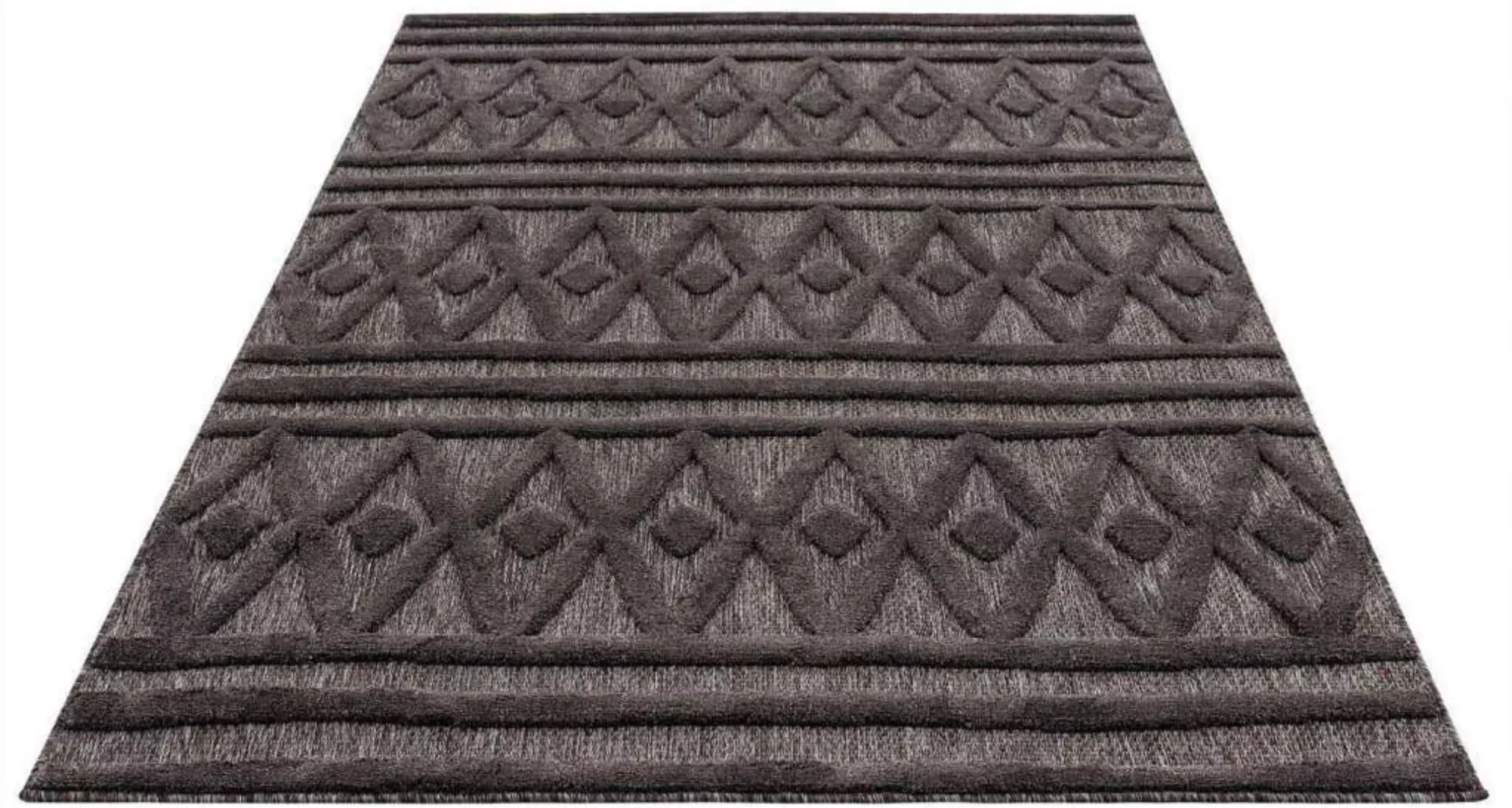 Carpet City Teppich »In-& Outdoorteppich Santorini 58538, 3D-Effekt, Raute- günstig online kaufen