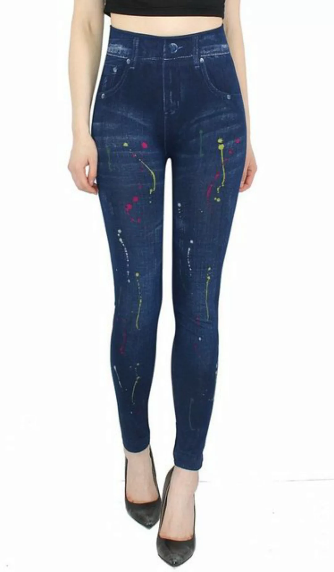 dy_mode Jeggings Damen Leggings in Jeans Optik Jeggings Jeansleggings High günstig online kaufen