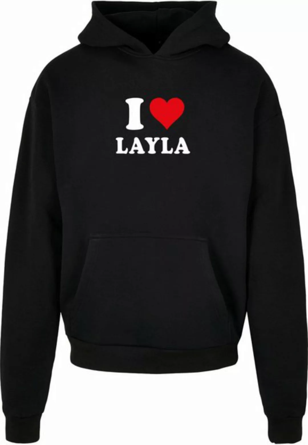 Merchcode Kapuzensweatshirt Merchcode Herren I Love Layla X Ultra Heavy Hoo günstig online kaufen