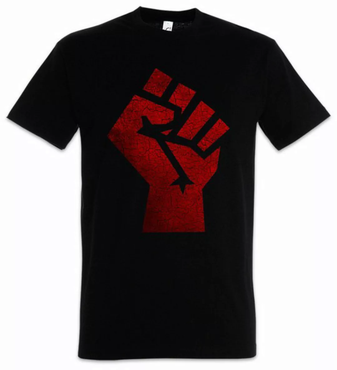 Urban Backwoods Print-Shirt Raised Fist Herren T-Shirt Red Clenched Faust S günstig online kaufen