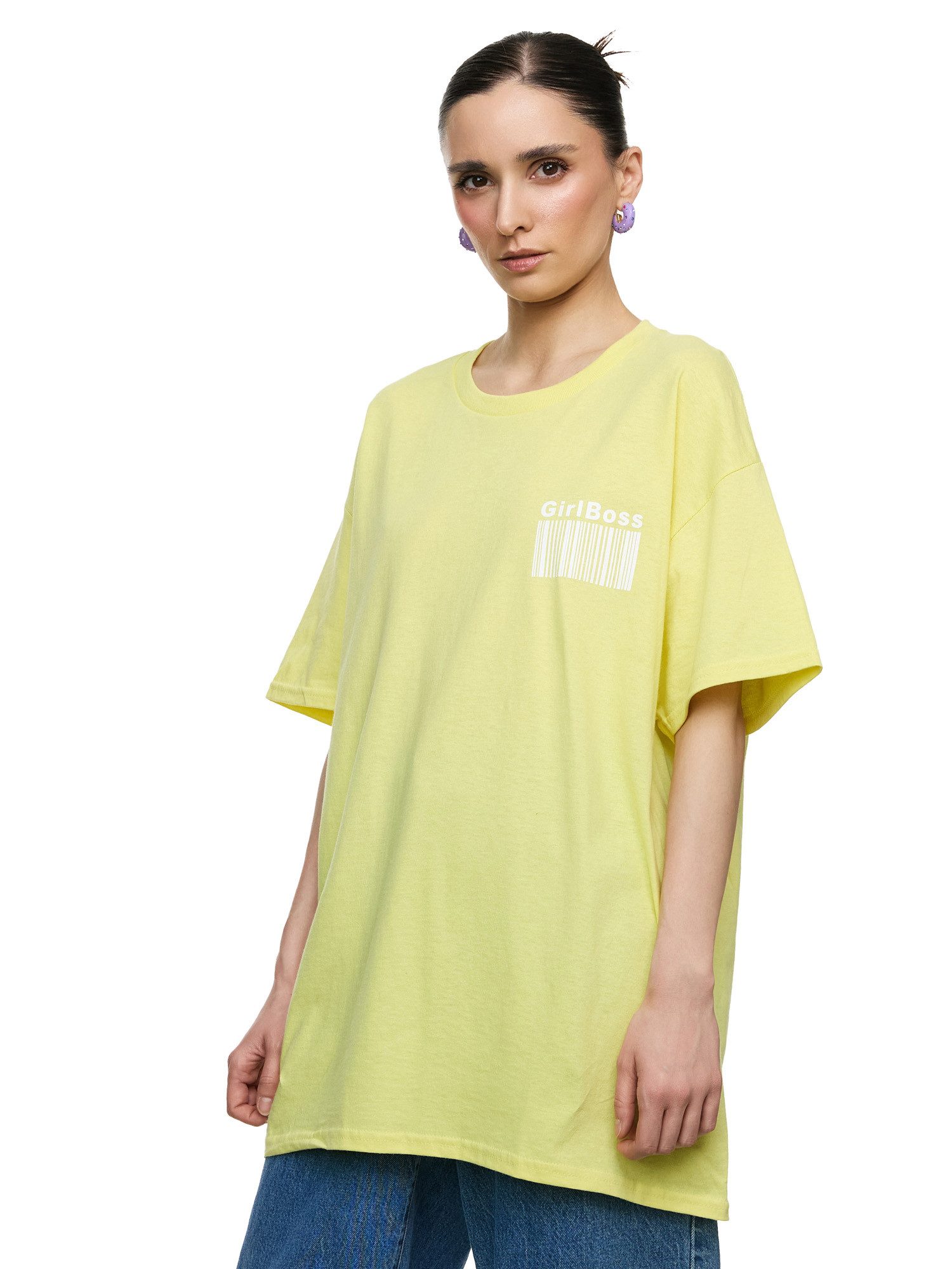 Worldclassca T-Shirt Worldclassca Oversized Print GIRL günstig online kaufen