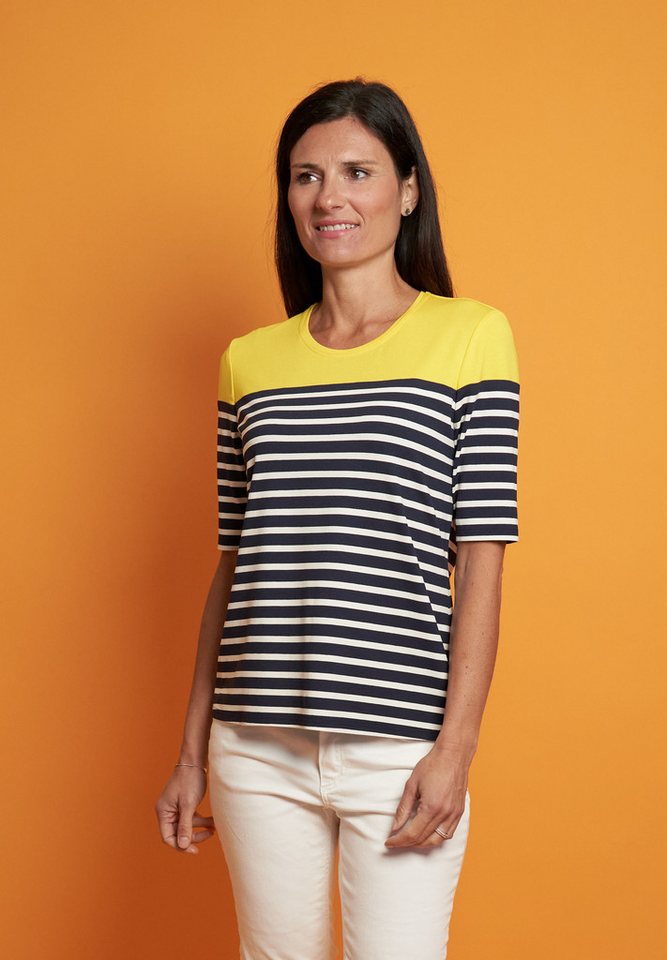 Seidel Moden T-Shirt mit Colorblocking und Streifenmuster, MADE IN GERMANY günstig online kaufen