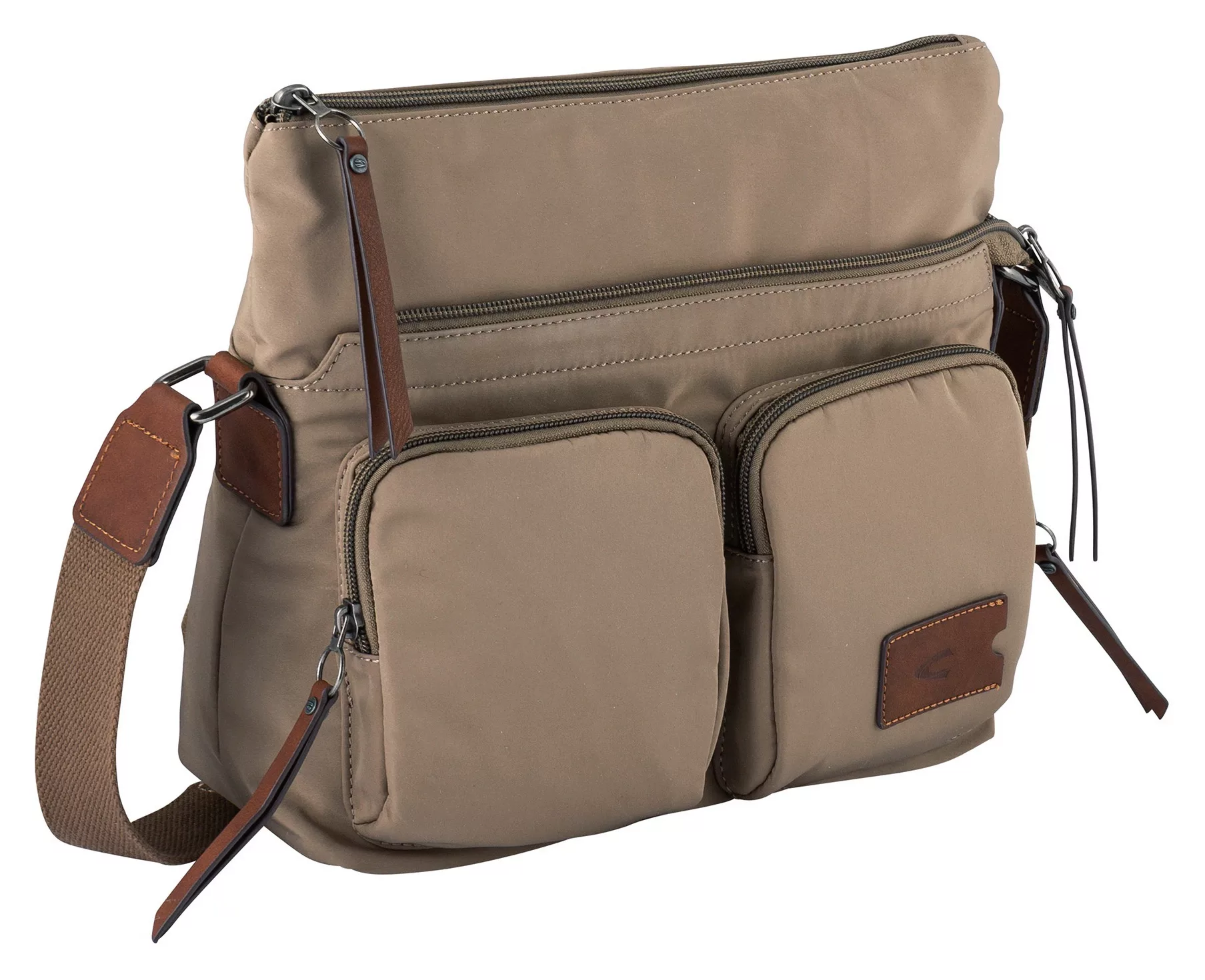 camel active Umhängetasche "Sky", aus leichtem robusten Nylon mit Lederimit günstig online kaufen