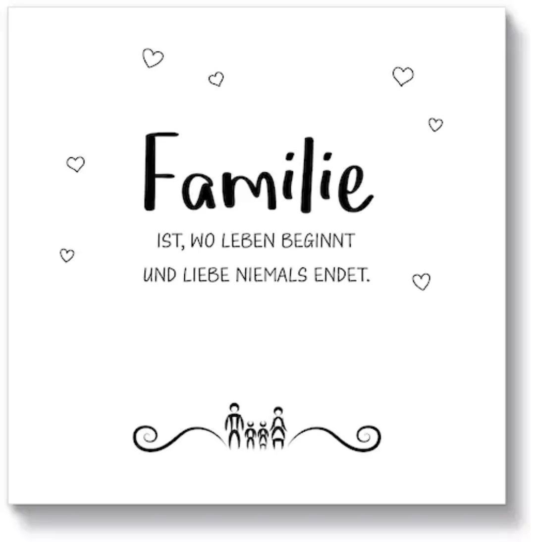 Artland Holzbild "Familie II", Sprüche & Texte, (1 St.) günstig online kaufen