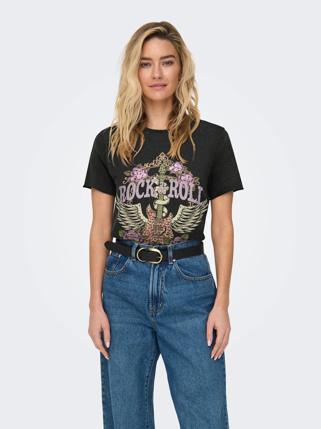ONLY Rundhalsshirt "ONLLUCY REG S/S TOP JRS NOOS", unterschiedlich bedruckt günstig online kaufen