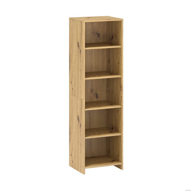 TARGET HOME Bücherregal Elegantes Standregal, schmales Holzregal, Wandlehnr günstig online kaufen