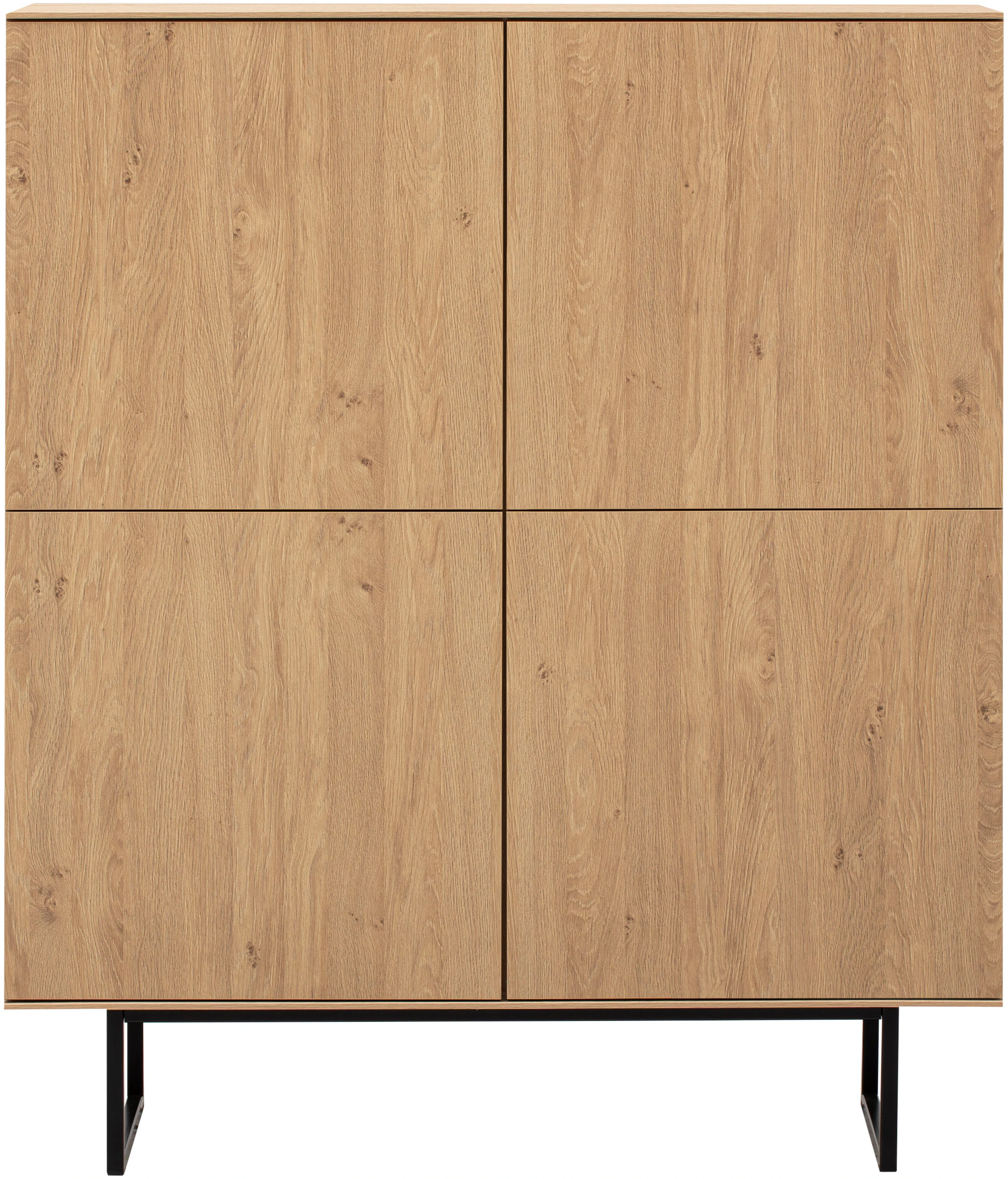 Home affaire Highboard "Lund, moderner Schrank, Kommode mit Kufengestell", günstig online kaufen