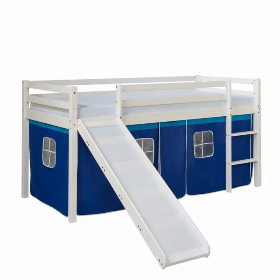 Homestyle4u Hochbett 90x200 cm Stockbett Kinderbett Holz Kiefer Spielbett m günstig online kaufen