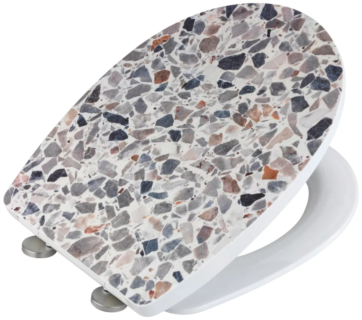 WENKO WC-Sitz "Terrazzo High Gloss", (1 St.), Thermoplast günstig online kaufen