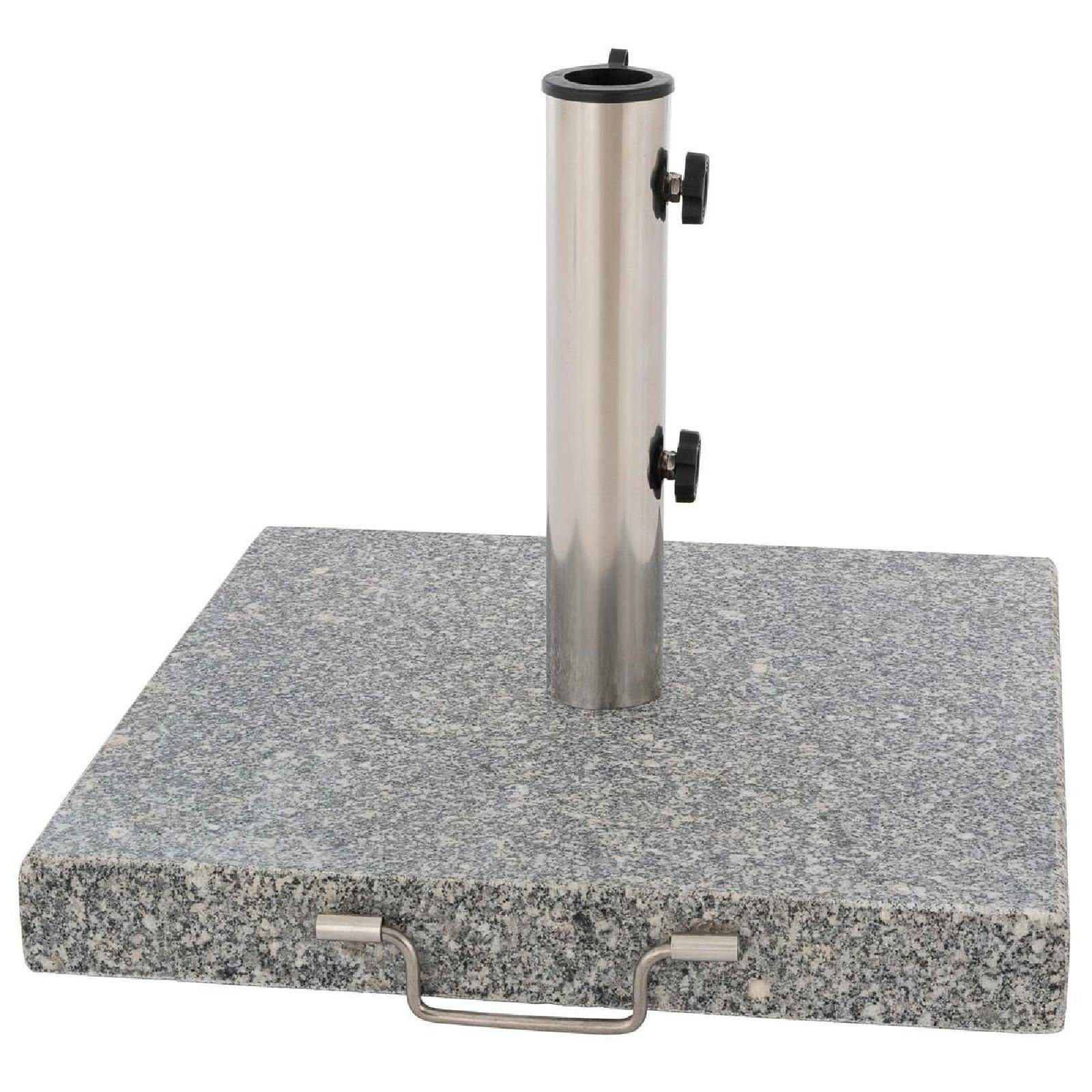 VCM Betonschirmständer Sonnenschirmständer mit Rollen Granit günstig online kaufen