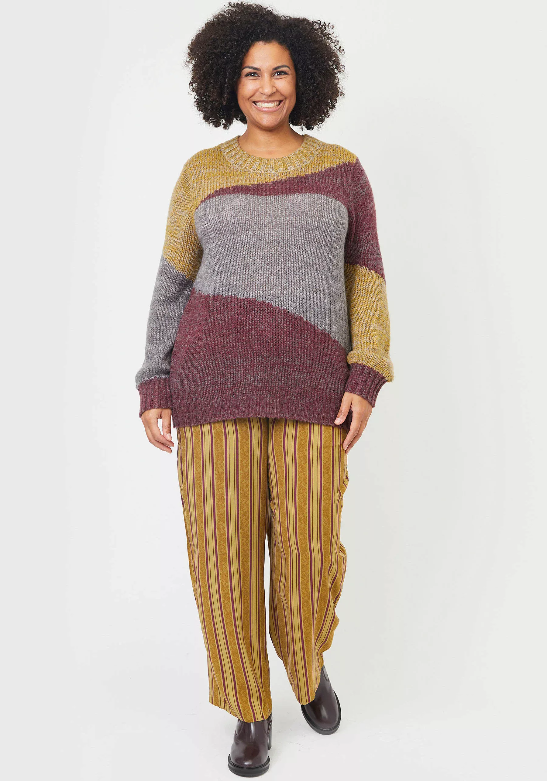 ADIA Strickpullover mit verspieltem Multicolor-Design günstig online kaufen