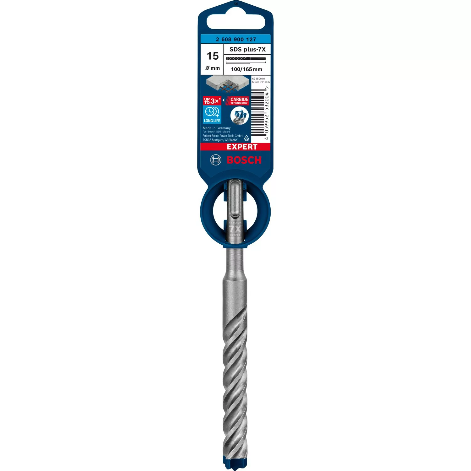 Bosch Expert Hammerbohrer SDS Plus-7X 15 mm x 100 mm x 165 mm günstig online kaufen