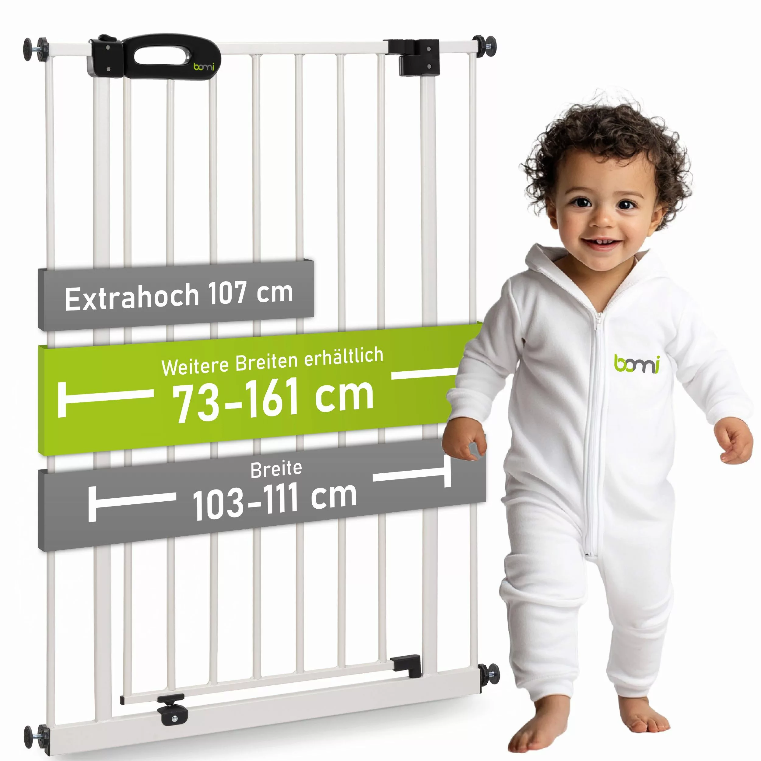 BOMI Türschutzgitter Kinderschutzgitter Extra Hoch Merle günstig online kaufen
