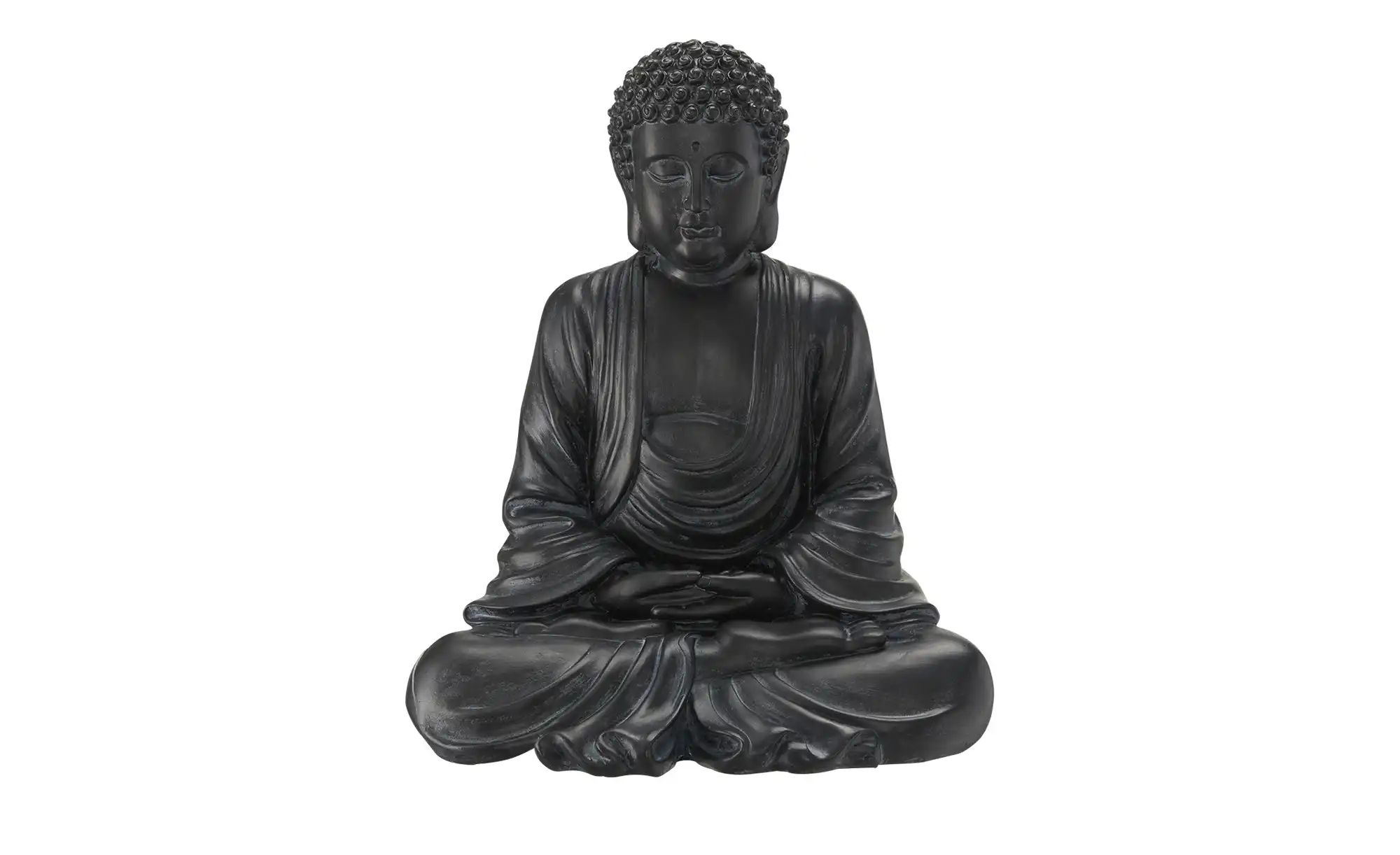 Figur  Buddha ¦ schwarz ¦ Polyresin (Kunstharz) ¦ Maße (cm): B: 31,5 H: 38, günstig online kaufen