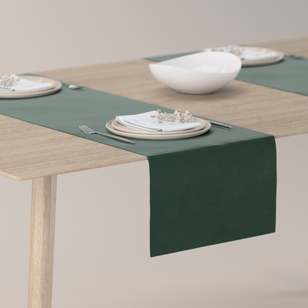 Tischläufer, moosgrün, 40 x 130 cm, Crema (180-63) günstig online kaufen