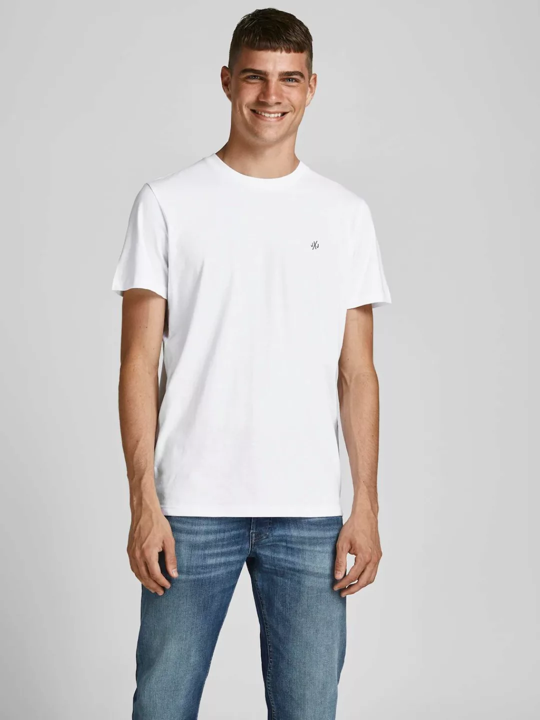 Jack & Jones Herren Rundhals T-Shirt JORJXJ 5er PACK - Regular Fit günstig online kaufen