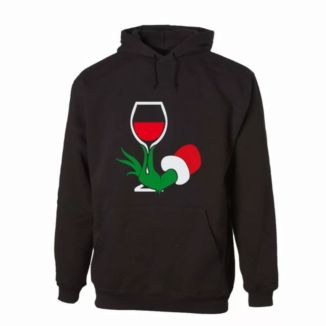 G-graphics Hoodie Wein-Grinch-Hand Unisex mit trendigem Frontprint mit Weih günstig online kaufen