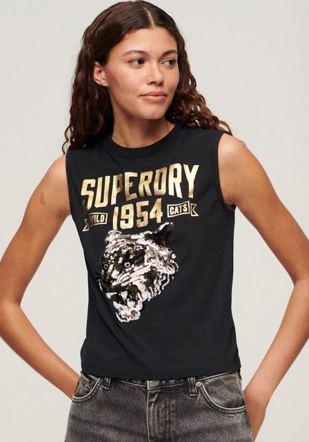 Superdry Tanktop EMBELLISH ARCHIVE FITTED TANK günstig online kaufen